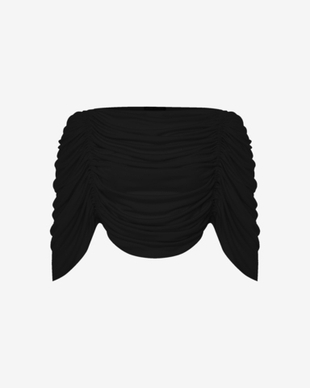 Топ из трикотажа со сборкой