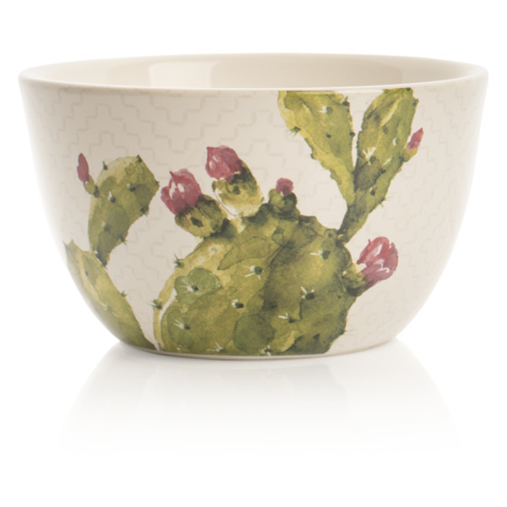 Салатник индивидуальный Certified Int. Кактусы Мамиллярия в цвету 13см