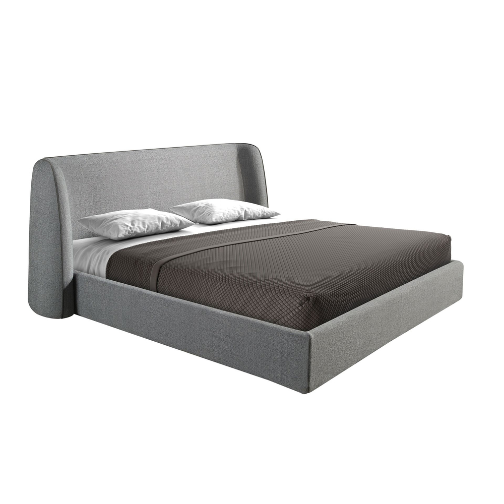 Кровать Angel Cerda 7145 из темно-серой ткани
