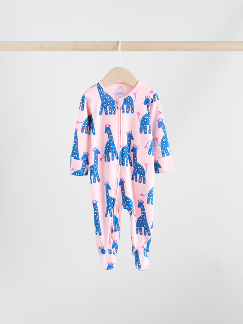 Комбинезон / Cлип для малышей Next F73-213, 3 шт., Розовый, Голубой