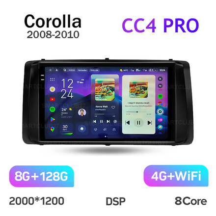 Teyes CC4 Pro 9" для Toyota Corolla 9 2008-2010