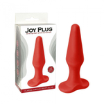 Красная коническая анальная пробка - 10,6 см. (Цвет: красный)