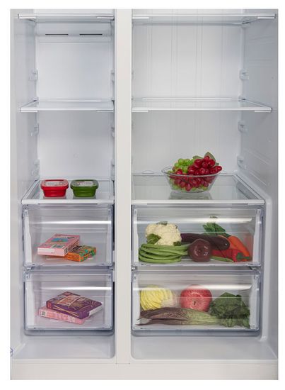 Холодильник Hyundai CS5003F белое стекло