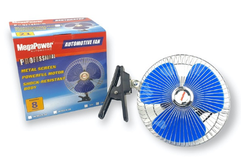 Вентилятор салона 8" на прищепке 24V М5 5824