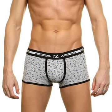 Трусы мужские боксеры серые с принтом DARKZONE DZN3214