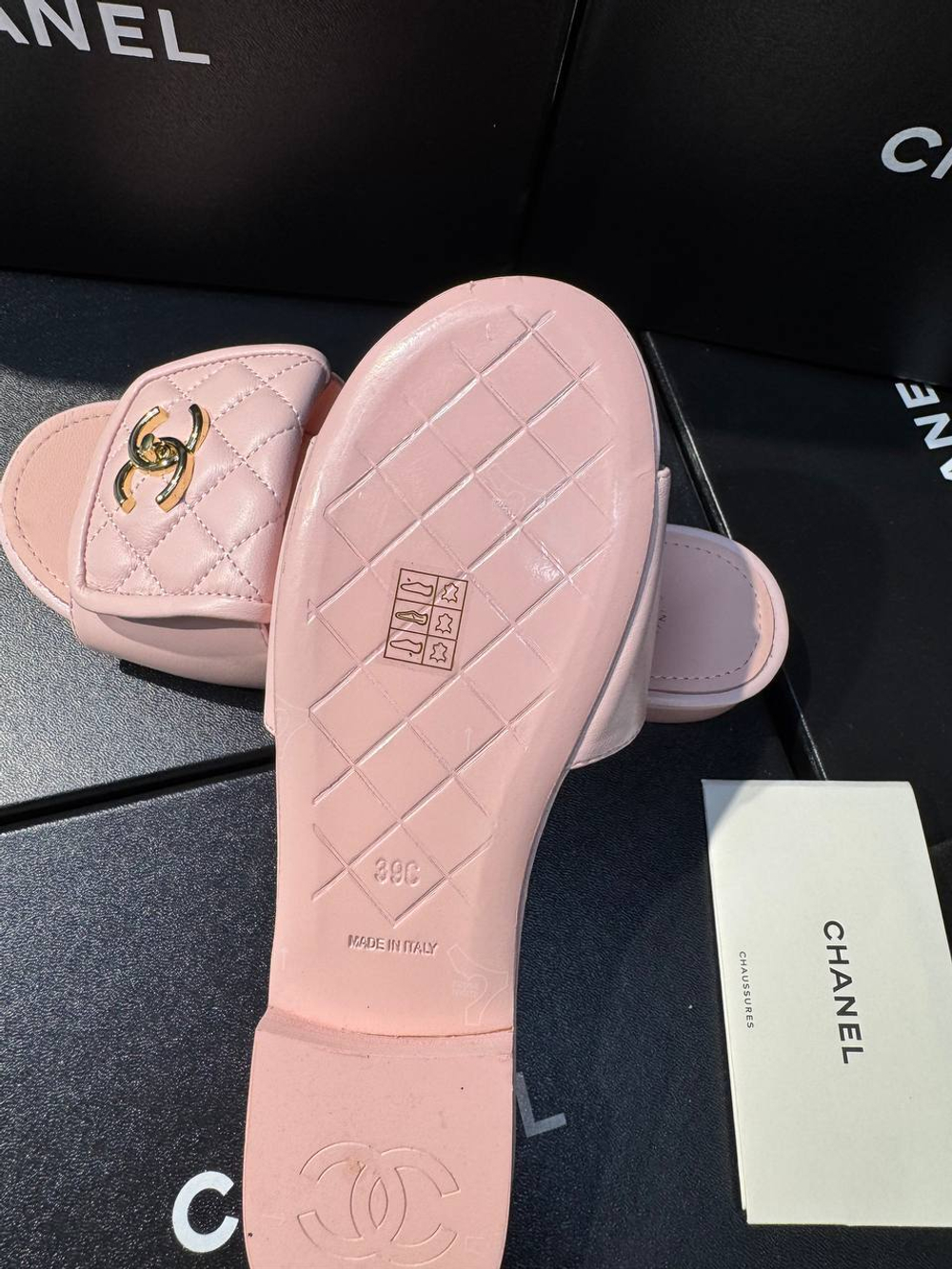 Шлепанцы CHANEL