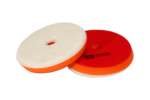 125/20 - Меховой полировальный круг на поролоне (ворс 7 мм) - А302 WOOL CUTTING PAD