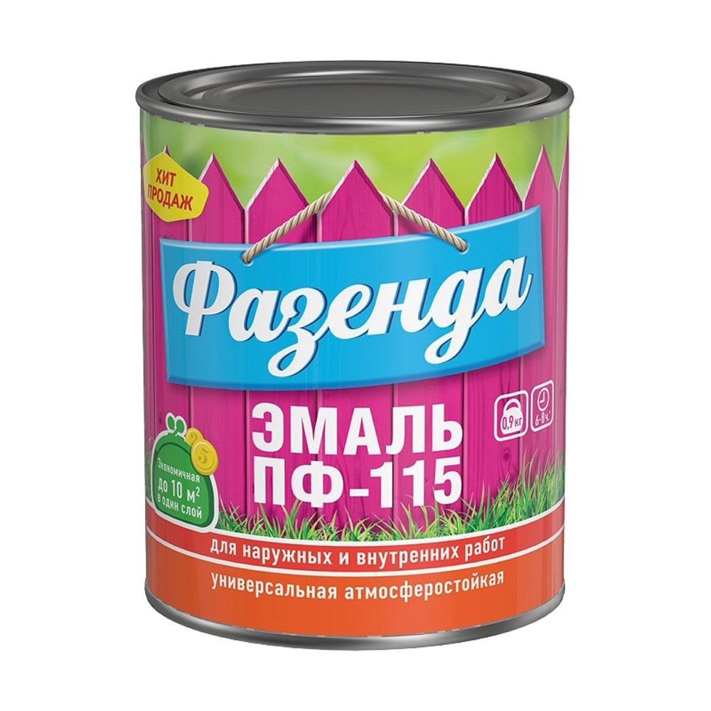 ТЕКС Эмаль ПФ-115 ФАЗЕНДА бежевая (0,9кг)