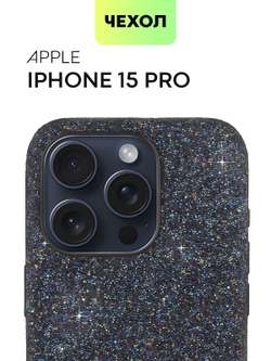 Чехол BROSCORP для Apple iPhone 15 Pro (арт.IP15PRO-CRYSTAL-BLUE )