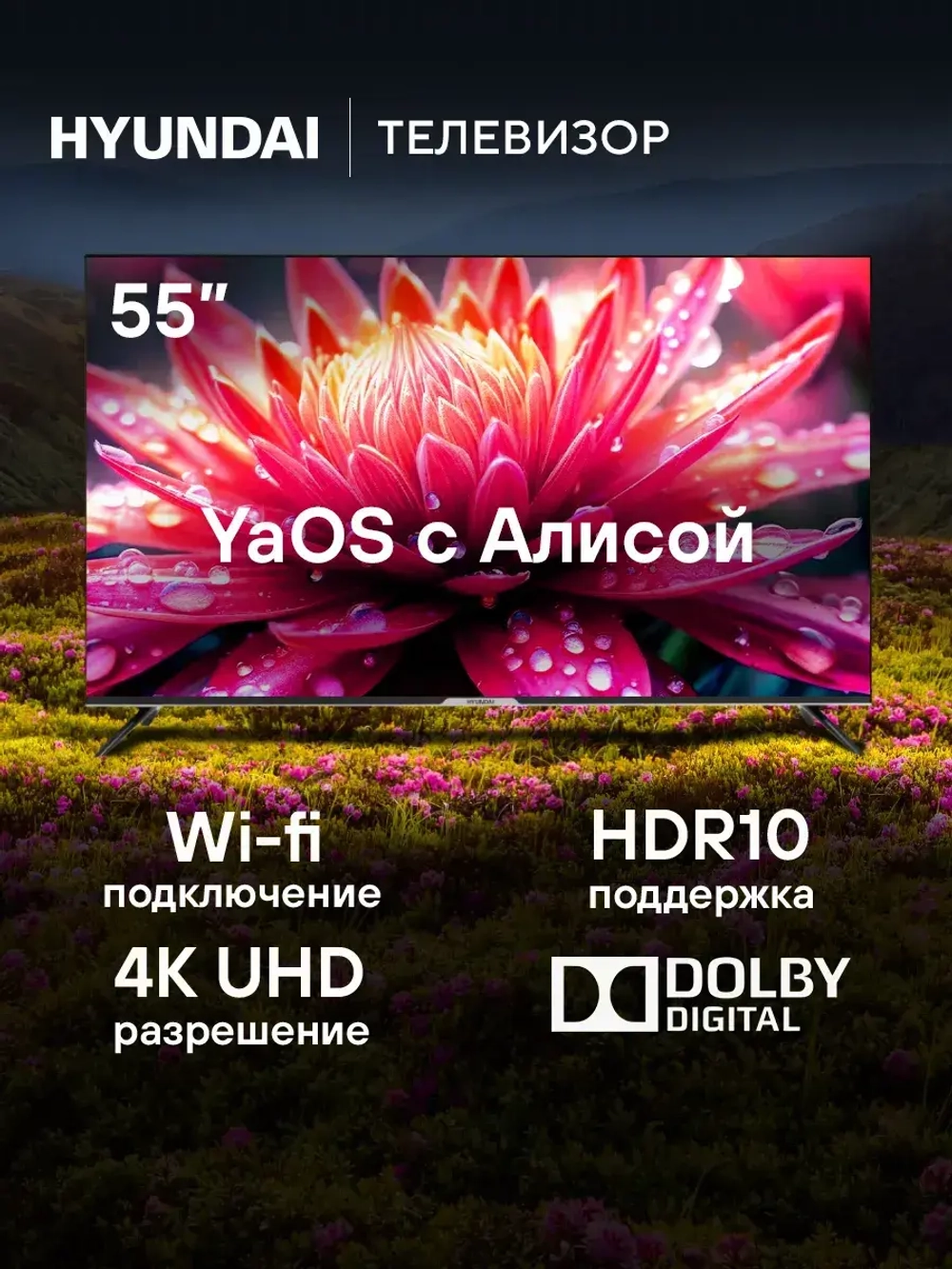 Телевизор H-LED55BU7003 Smart Яндекс.ТВ
