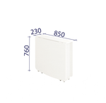 Колибри-14 (DaVita) Стол-книжка (белый шпон)