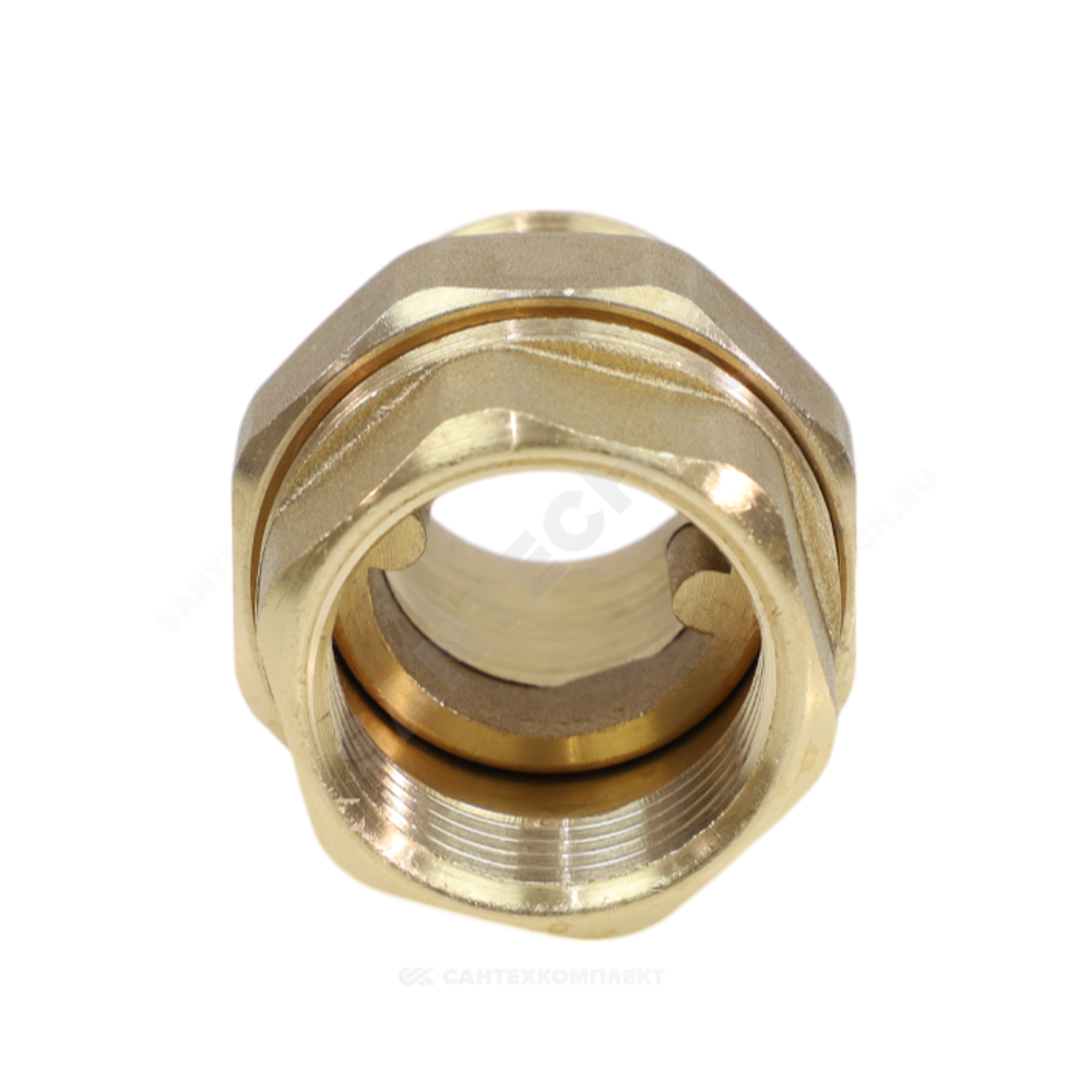Соединитель латунь американка Ду 20 (3/4") прямой ВР/НР VALFEX VF.340.L.034