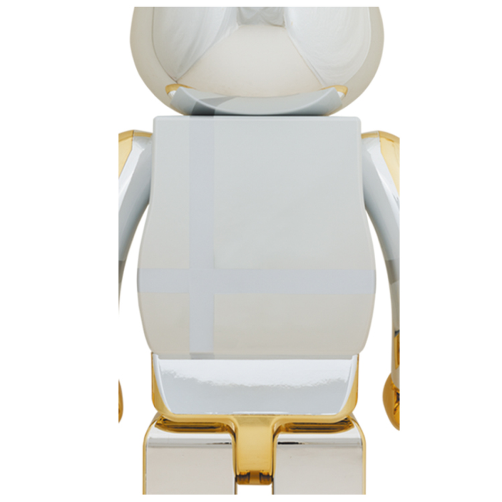 Дизайнерские игрушки BE@RBRICK MEDICOM TOY PLUS GOLD CHROME Ver., GOLD-CHROMEVer