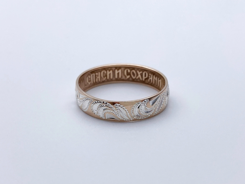 Кольцо из серебра/Позолота