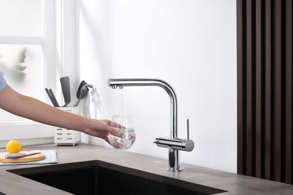 Смеситель для кухни с подключением к фильтру питьевой воды AQUATEK AQ1385CR ЕВРОПА