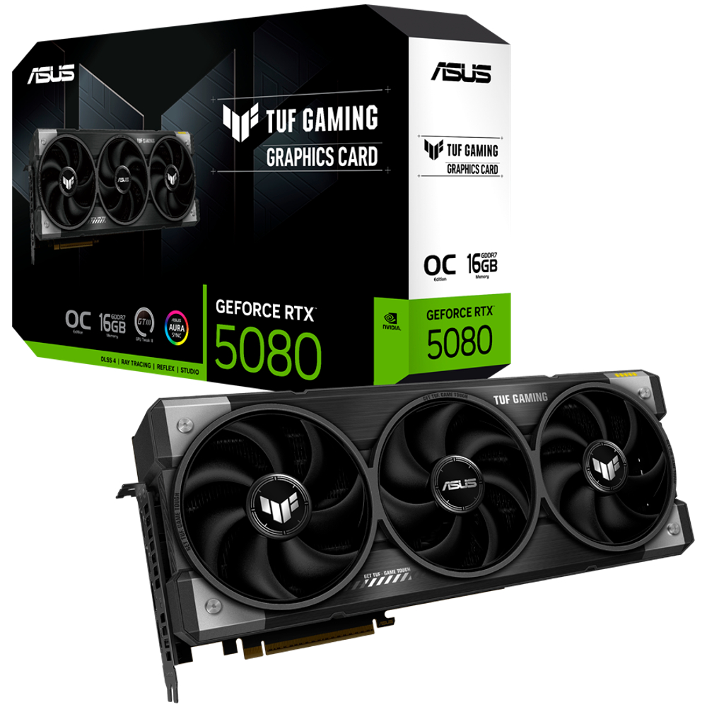 Видеокарта ASUS TUF Gaming GeForce RTX 5080 16GB GDDR7 OC Edition