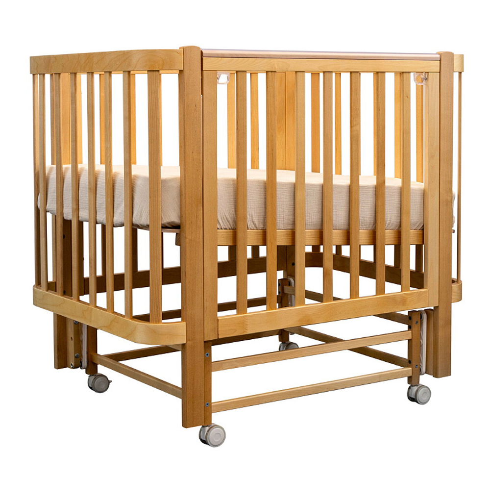 Кроватка детская Antemi Terra Light NEW с маятником НИК 17д дерево