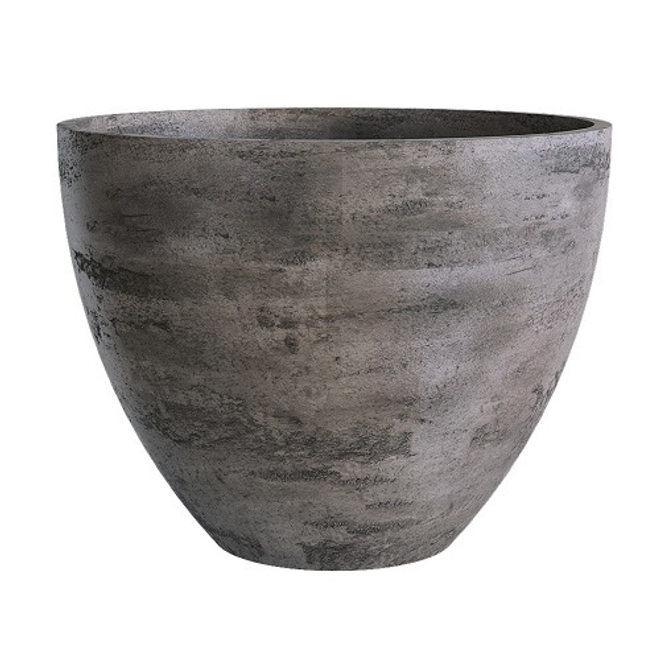 Кашпо Concretika Upon D65 H55 Concrete Grey Dark