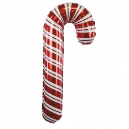 Шар (33''/84 см) Фигура, Леденец трость (надув воздухом), Красный, 1 шт. Б85