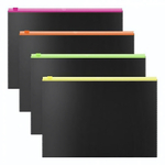 Zip-пакет пластиковый A4 Matt Accent, ассорти (ErichKrause)