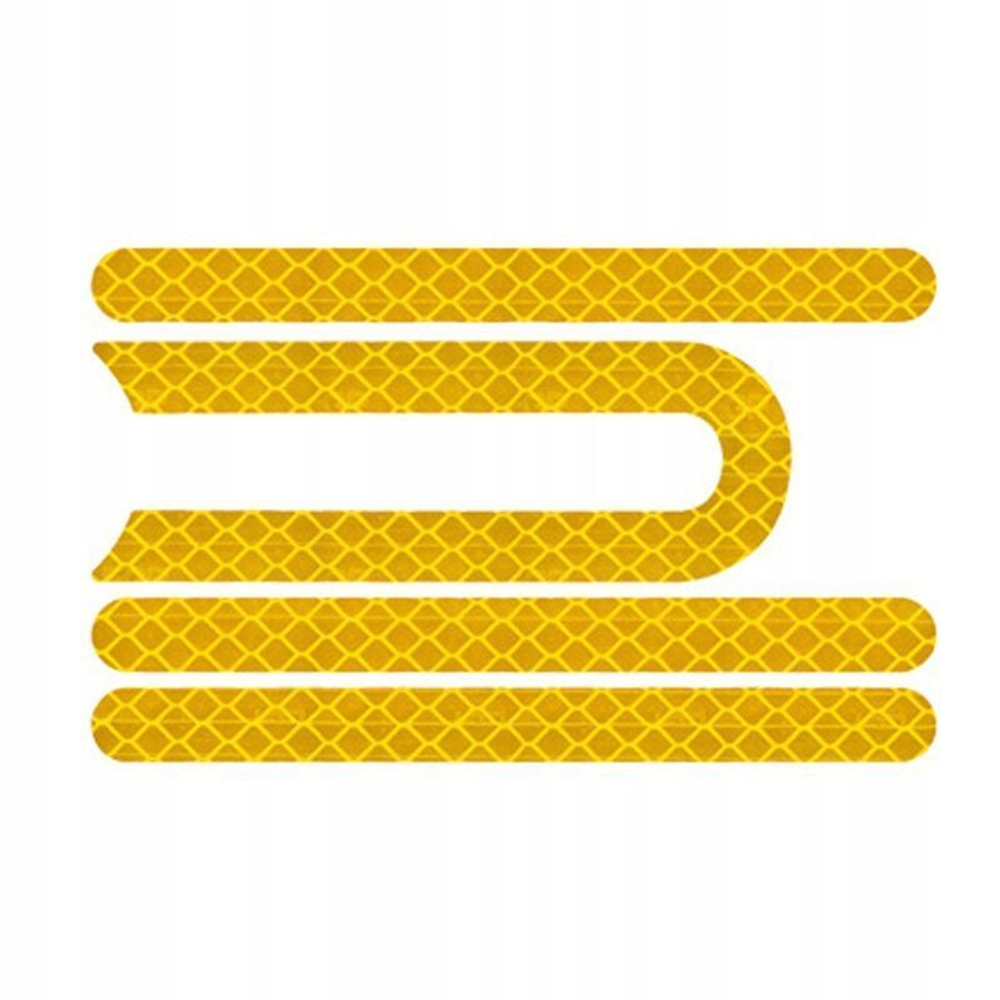 Наклейки желтые светоотражающие для Xiaomi M365, M365 PRO. Комплект из 4х наклеек