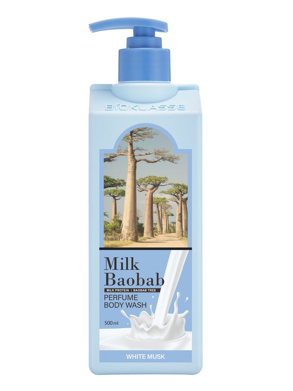 Гель для душа с ароматом белого мускуса Milk Baobab Perfume Body Wash White Musk, 500 мл