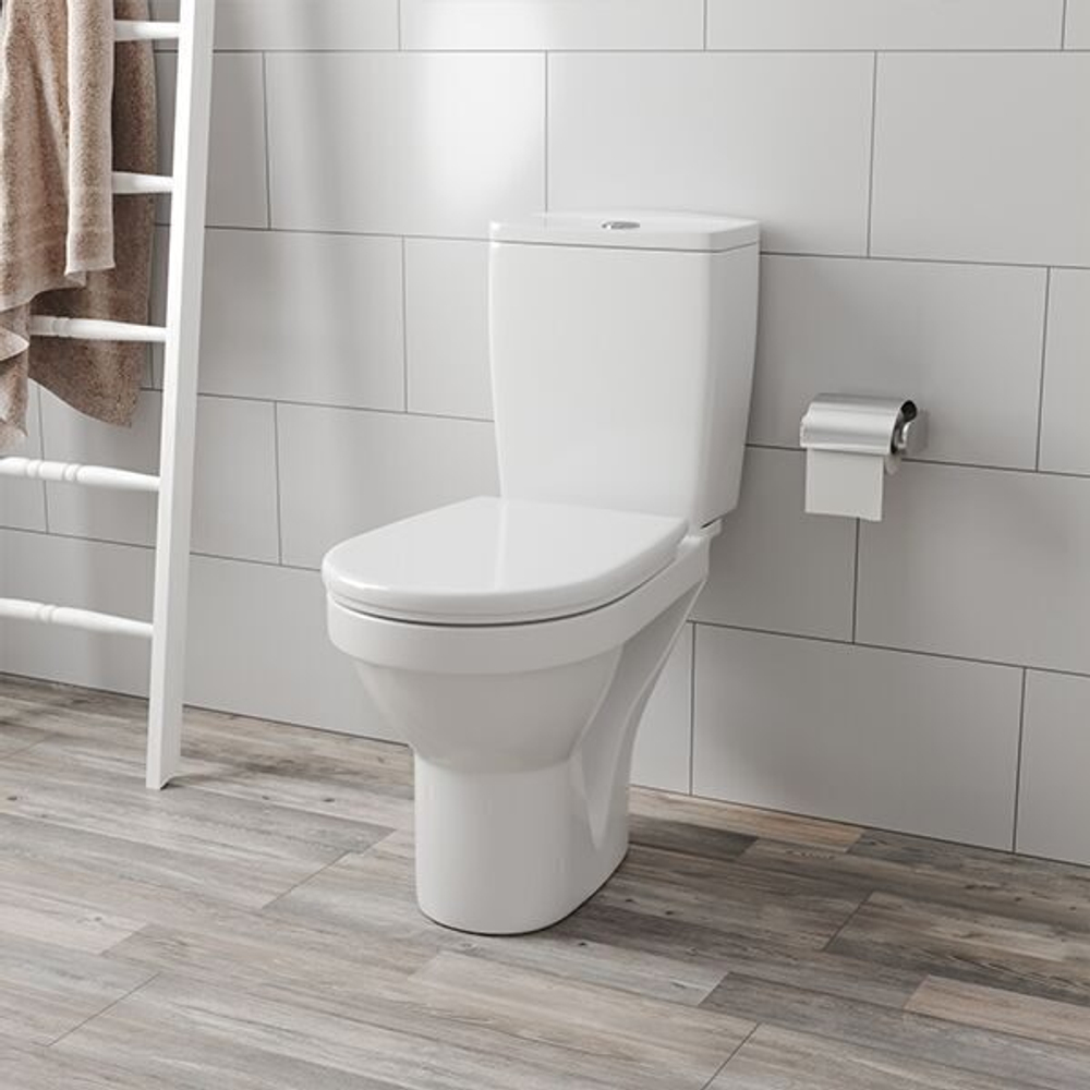 УНИТАЗ-КОМПАКТ ВЕНТА HOME DE LUXE C 2 УРОВНЕВОЙ АРМАТУРОЙ, СИДЕНЬЕМ И БОЛТАМИ КРЕПЛЕНИЯ