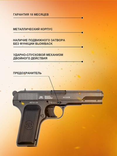Пистолет Gletcher TT-A NBB  Soft Air
