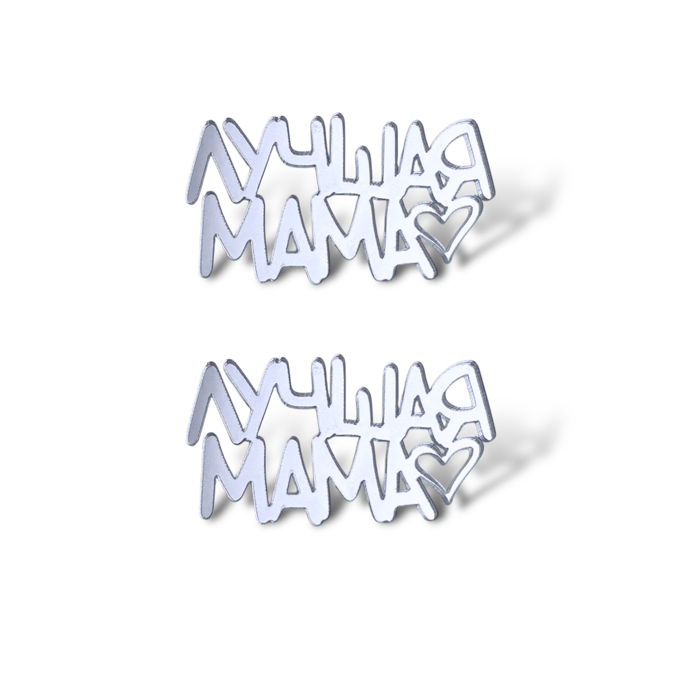 Топпер Мини надпись "Лучшая мама" 2шт акрил