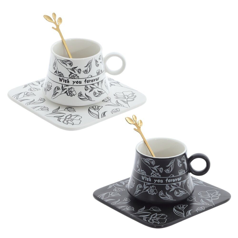 GAEM Кружка с блюдцем и ложкой, 170 мл, L13,5 W13,5 H7 см, 2в.