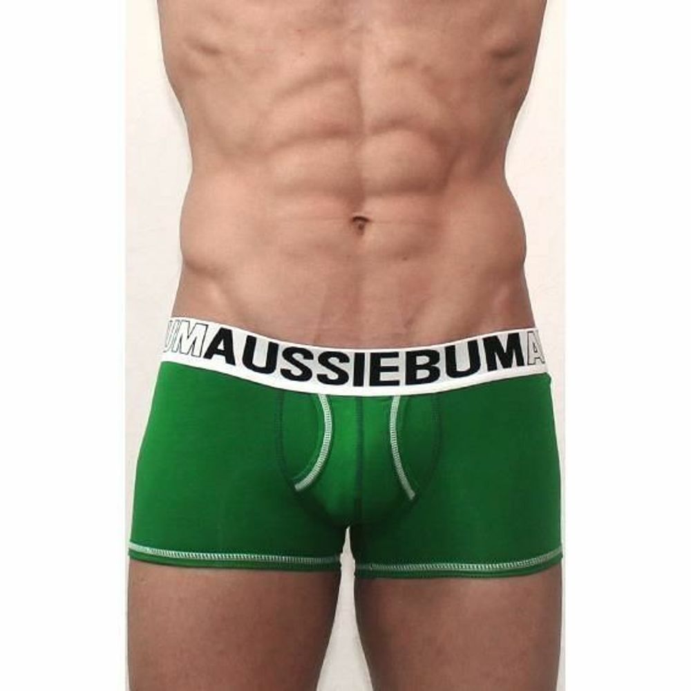 Мужские трусы боксеры Aussiebum зеленые AB00307