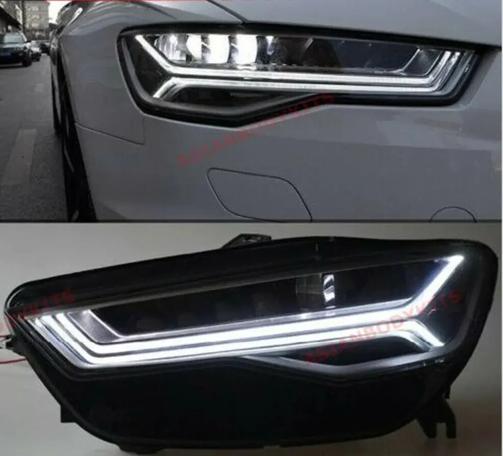 LED фары для AUDI A6 C7 2015-2017 Ауди замена ксеноновых фар