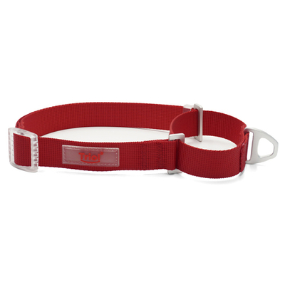Ошейник-мартингейл (полуудавка) нейлоновый "Стандарт" M, красный, 20*380-540мм, Triol