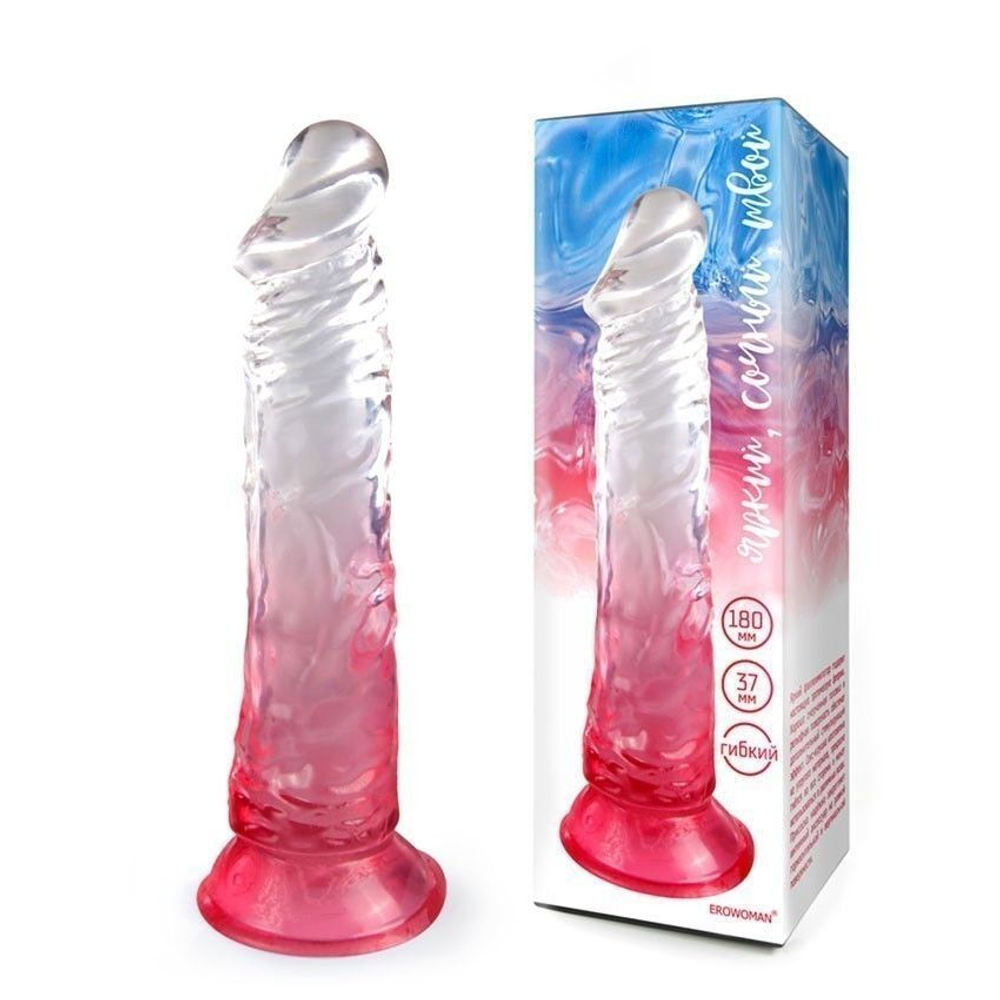 Фаллоимитатор Erowoman-Eroman на присоске, 20,5 см, красный