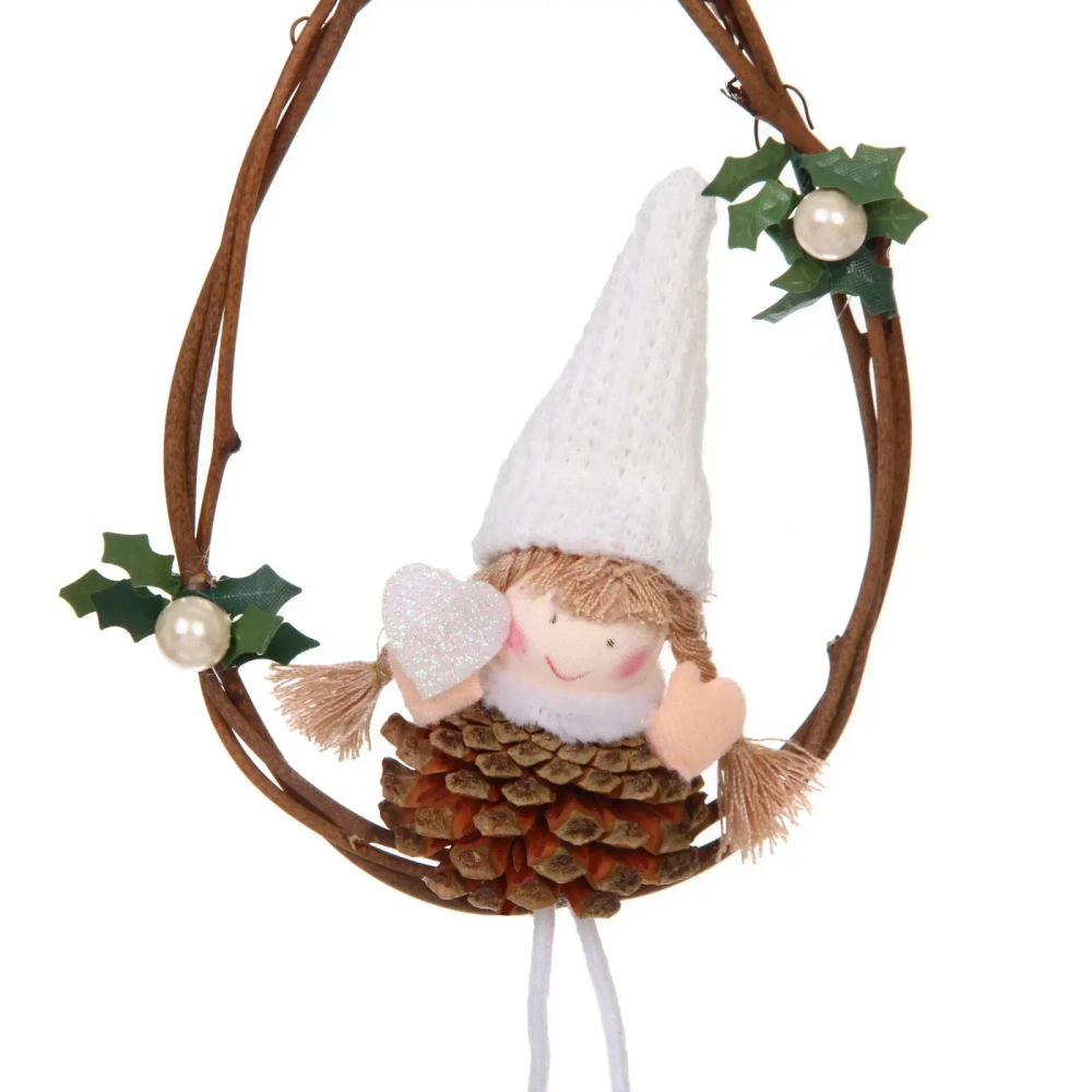 Украшение подвесное «Сказочные качели» 22 см (микс), Белый