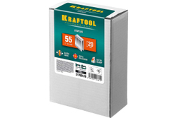 KRAFTOOL тип 18GA (55 / 90 / C) 20 мм, 5000 шт, скобы для степлера (31789-20)