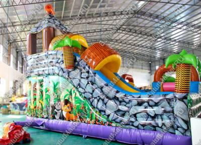 Надувной батут "В гостях у зебры"