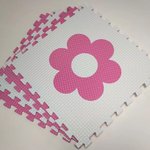 Мягкий пол "Цветочки" 500x500x10 мм 45 шор