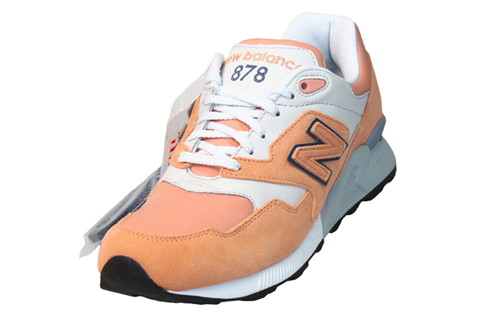 New Balance NB 878 comfortable non-slip lightweight low-cut life casual shoes for men and women the same pink