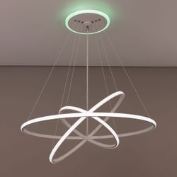 Citilux Неон Смарт CL731A090E RGB Умная подвесная люстра Белая