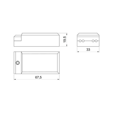 Беспроводной выключатель на касание COSMO чёрный, 220В