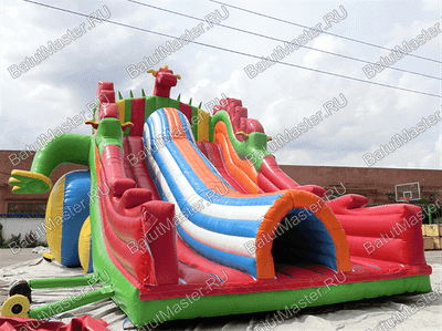 Большая и высокая горка "Змей Горыныч 3" 23*10*10 м