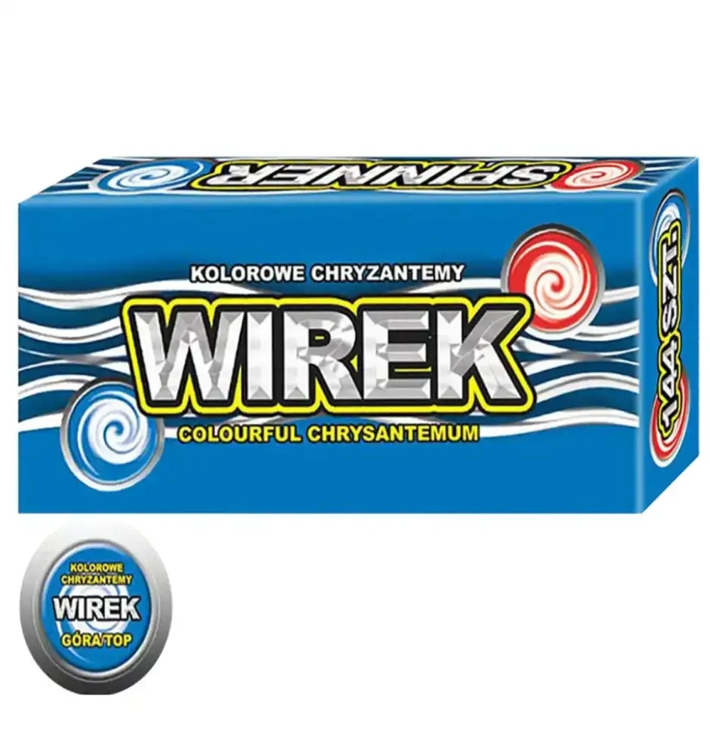 P0001D Wirek — вращающееся наземное изделие с искрами, 6 шт., Magictime.