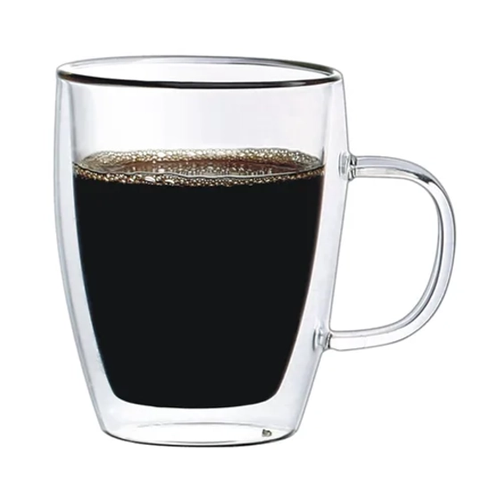 Кружка 270 мл Classic Coffee прозрачная набор 2 шт. d 8,5 см h11 см термостекло P.L. [1]