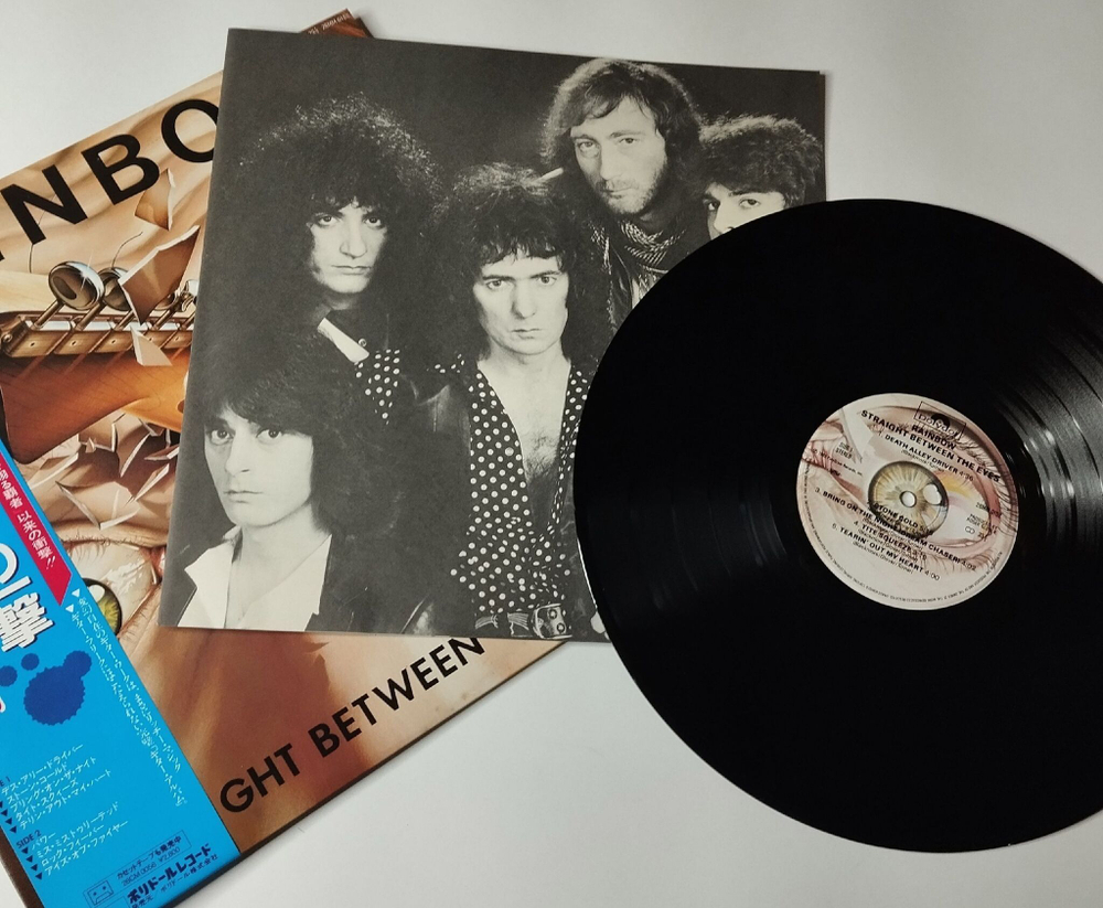 Винтажная виниловая пластинка LP Rainbow Straight Between The Eyes (Japan 1982) (Obi) Tite Squeeze