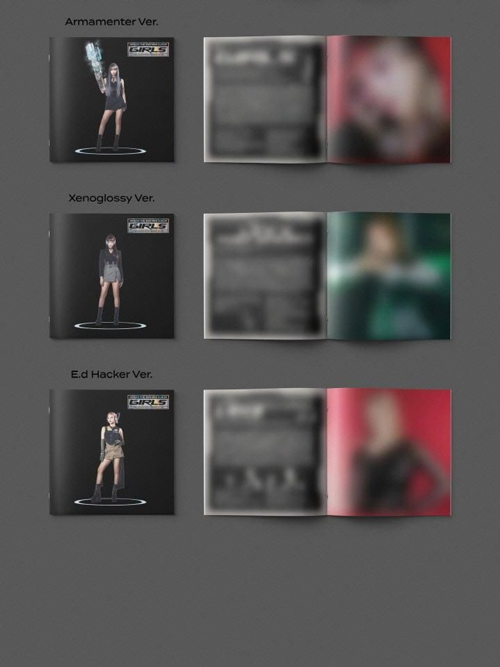 Альбом AESPA - GIRLS 2nd Mini Album DIGIPACK 5 Version SET