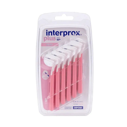 Межзубные ершики Interprox Plus Nano, розовые 6 шт
