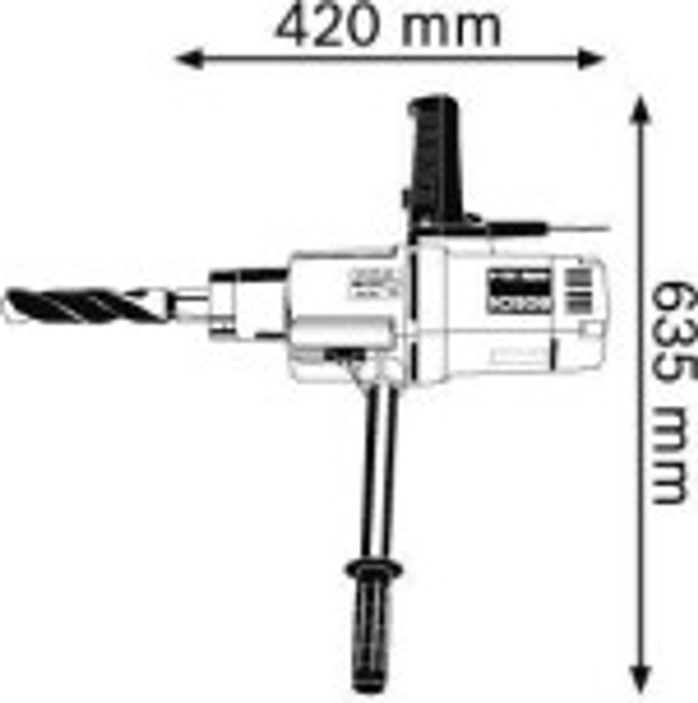 Дрель безударная сетевая BOSCH GBM 32-4  четырехскоростная  0601130203