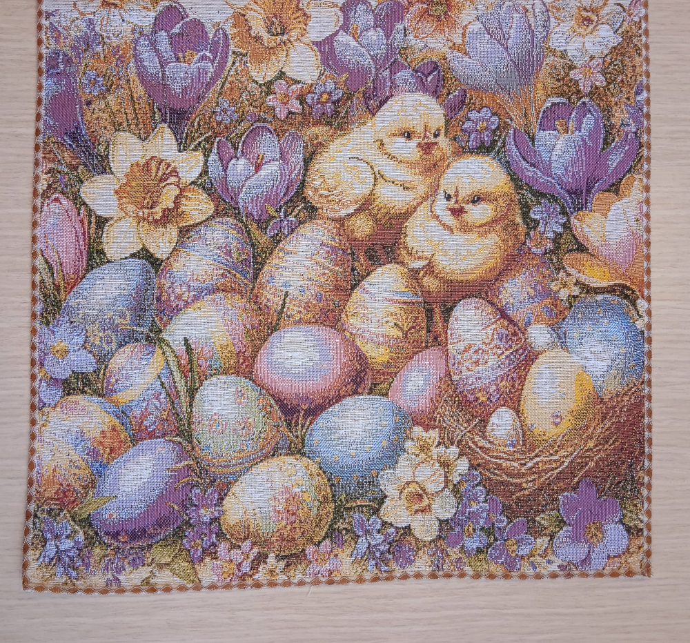 Пасхальный гобеленовый набор Благодать (Дорожка 39х142+4 салфетки 40х40)