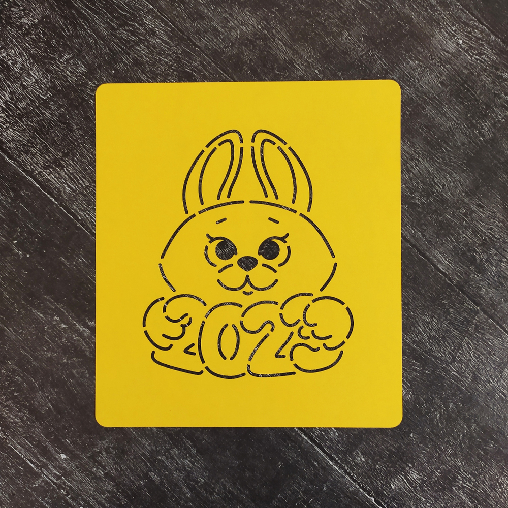 Зайка с цифрами 2023